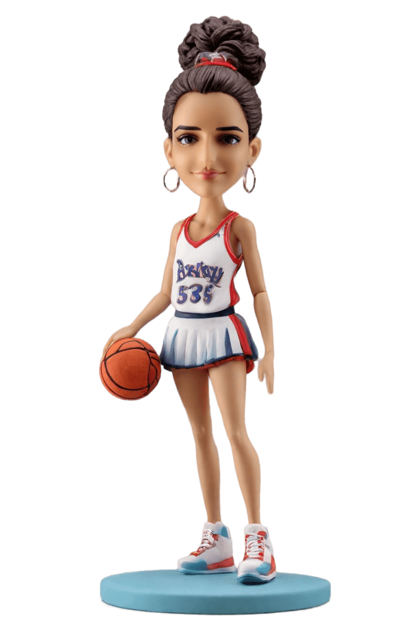 Custom Sporty Chic Bobblehead,She Created Her Sporty Bobblehead Doll!