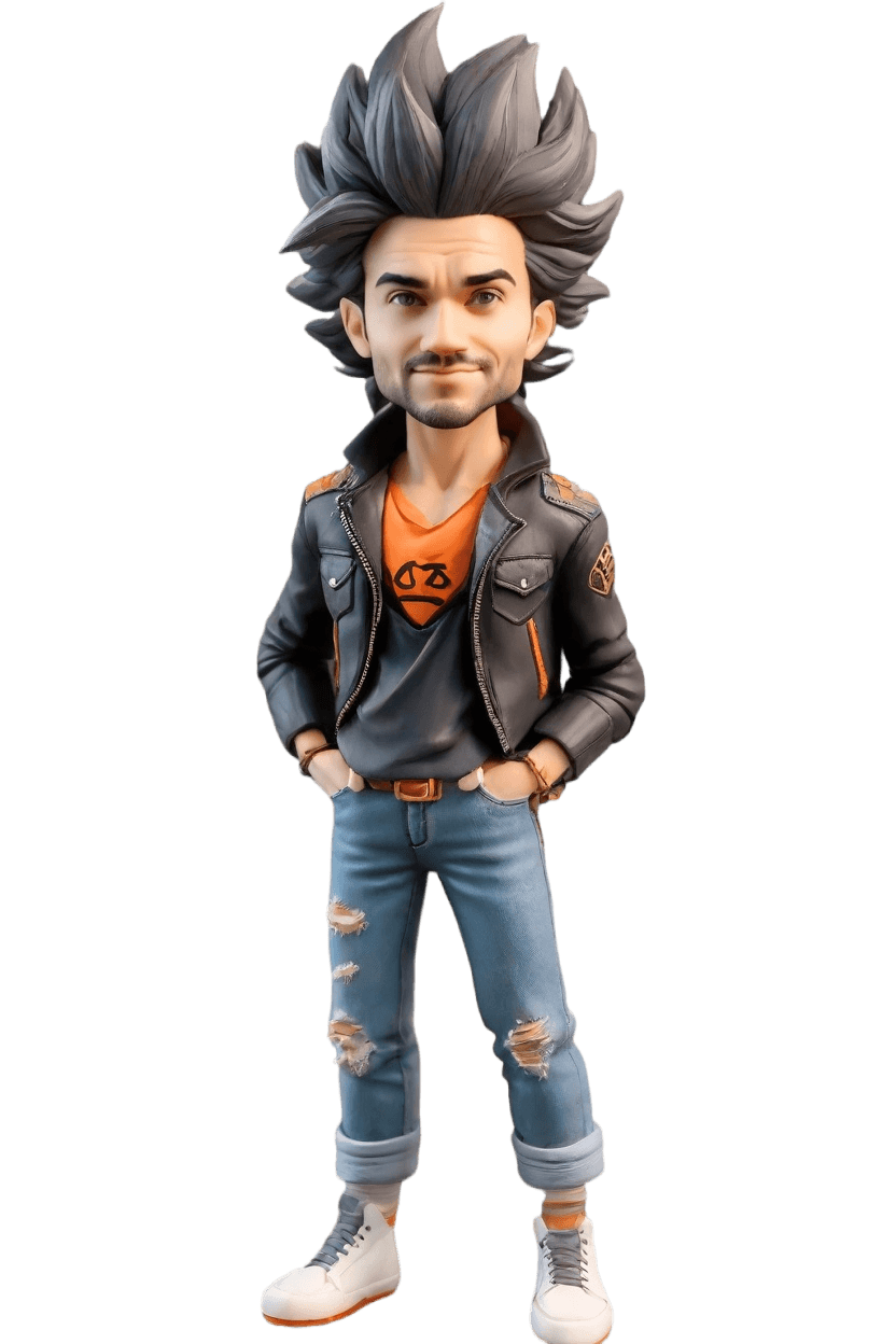 Custom Power Pose Bobblehead,John's Epic Dancer Bobblehead