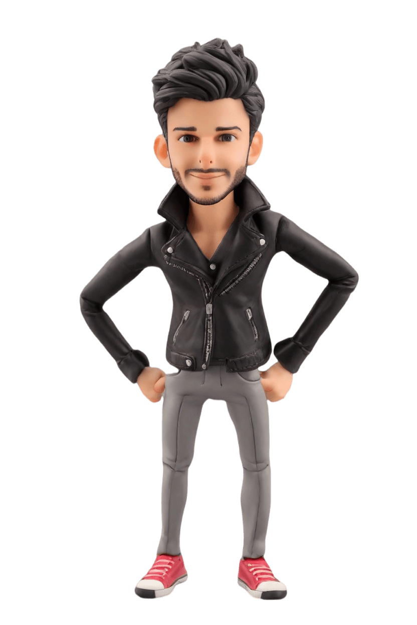 Custom Heroic Stance Bobblehead,He Made His Own Superhero Bobblehead Doll!