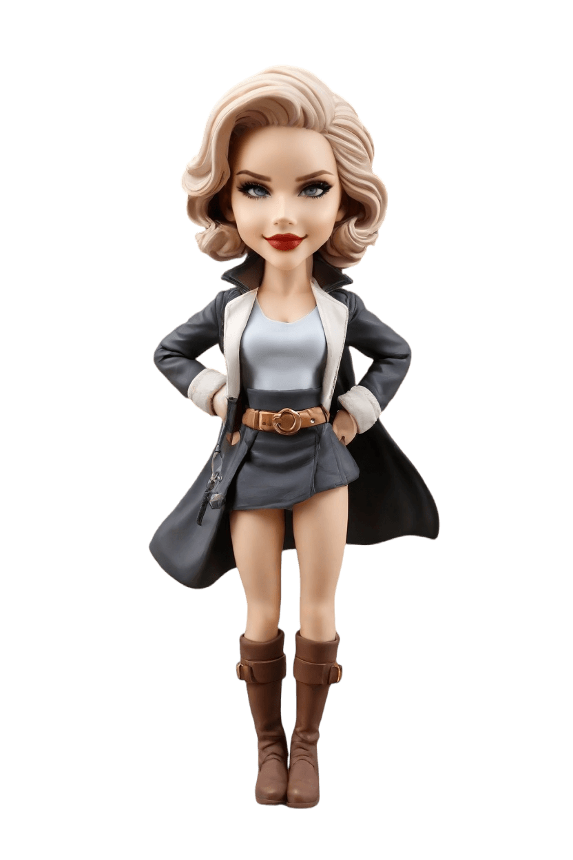 Custom Heroic Playful Bobblehead,She Made Her Own Superhero Bobblehead Doll! 🦸‍♀️😉