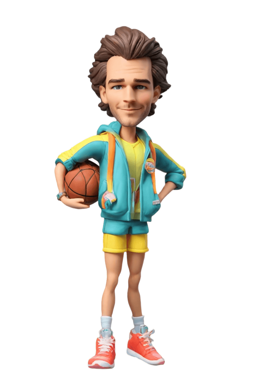 Custom Sports Hero Bobblehead,He Nailed It: My Epic Basketball Bobblehead