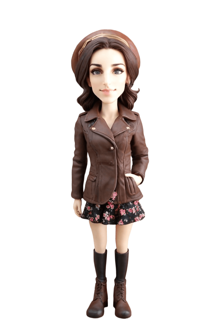 Custom Aviator Chic Bobblehead,She’s Got the Look: Create Your Own Aviator Bobblehead Doll