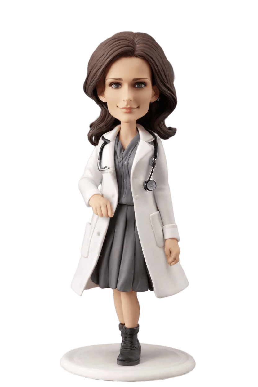 Custom Medical Marvel Bobblehead,She Created Her Own Doctor Bobblehead Lookalike!