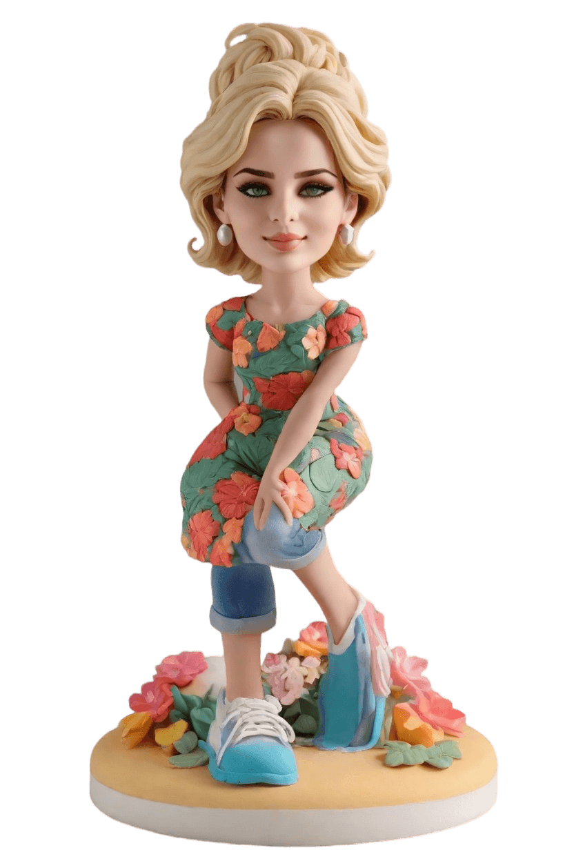 Custom Cheeky Chic Bobblehead,She’s Got Swag: Create Your Own Bobblehead Doll