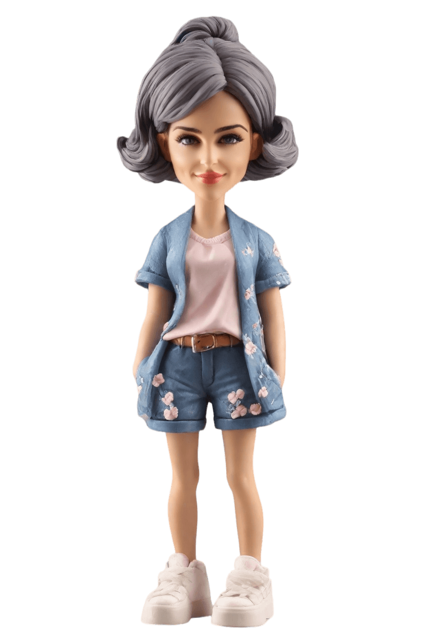 Custom Father's Day Playful Bobblehead,She Just Created Her Dad’s Fun Bobblehead!