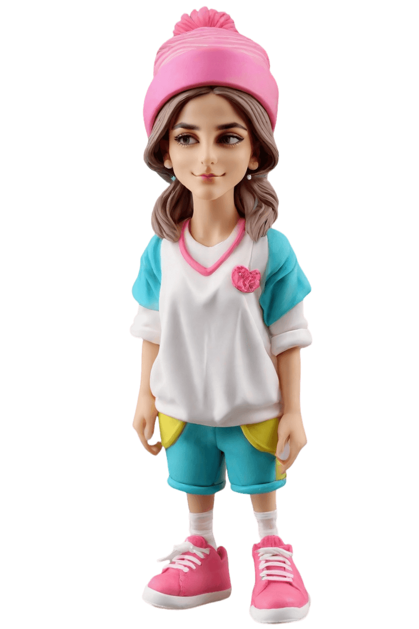 Custom Sports Star Bobblehead,She Nailed Her Custom Bobblehead Look!