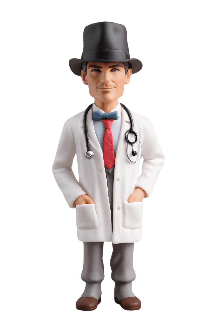 Custom Doctor Casual Bobblehead,John Shares His Quirky Doc Bobblehead