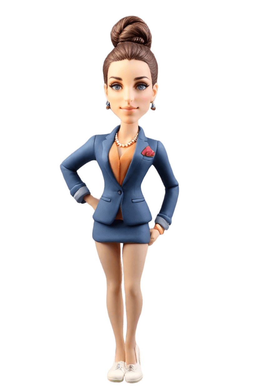 Custom Business Celebration Bobblehead,She Created Her Own Business Anniversary Bobblehead! 🥳
