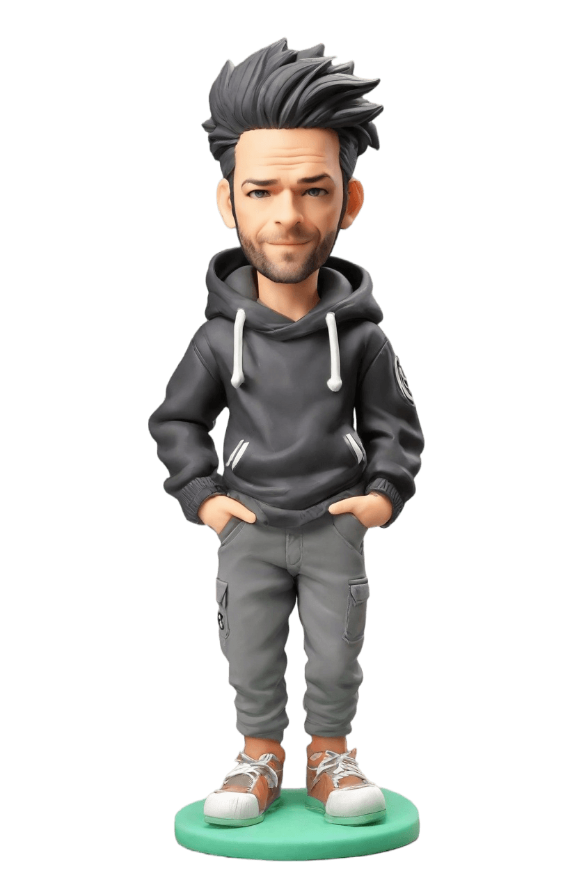 Casual Anime Custom Bobblehead,He Made His Own Anime-Inspired Bobblehead!