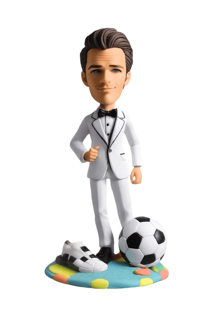 Soccer Star Custom Playful Bobblehead,John Shares His Kicking Wink Bobblehead Creation