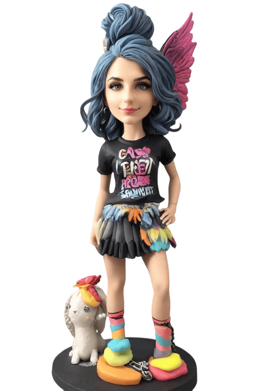 Custom Sassy Fantasy Bobblehead,She Created Her Own Sassy Fantasy Bobblehead Doll