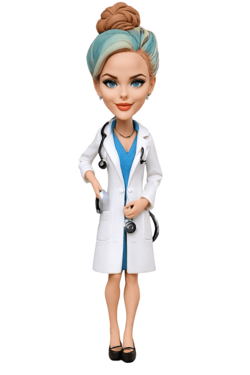 Custom Medical Marvel Bobblehead,She Created a Tutu-Clad Doctor Bobblehead!