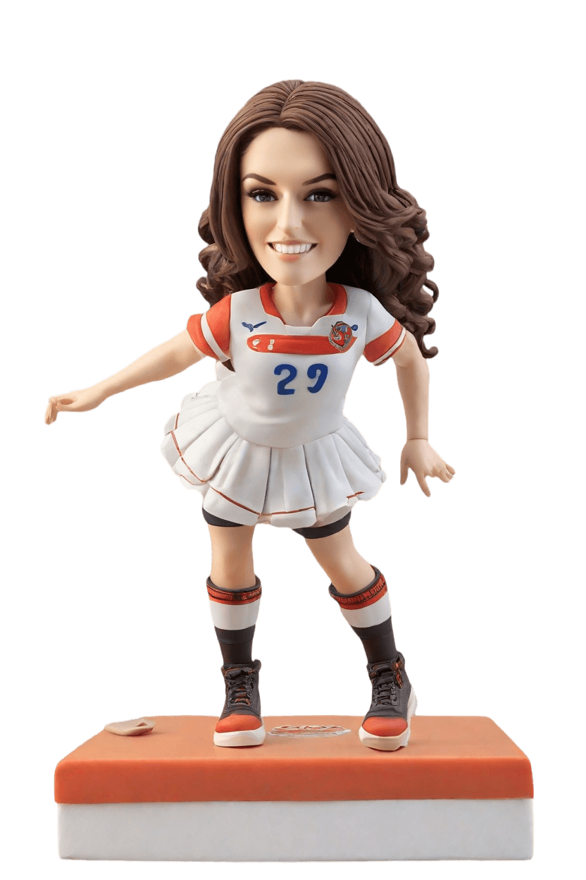 Soccer Star Custom Bobblehead,She Nailed It: My Euro 2024 Bobblehead