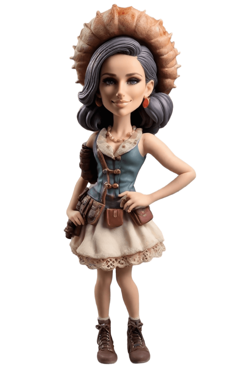 Custom Thanksgiving Cheeky Bobblehead,She Created a Punk-Inspired Thanksgiving Bobblehead!