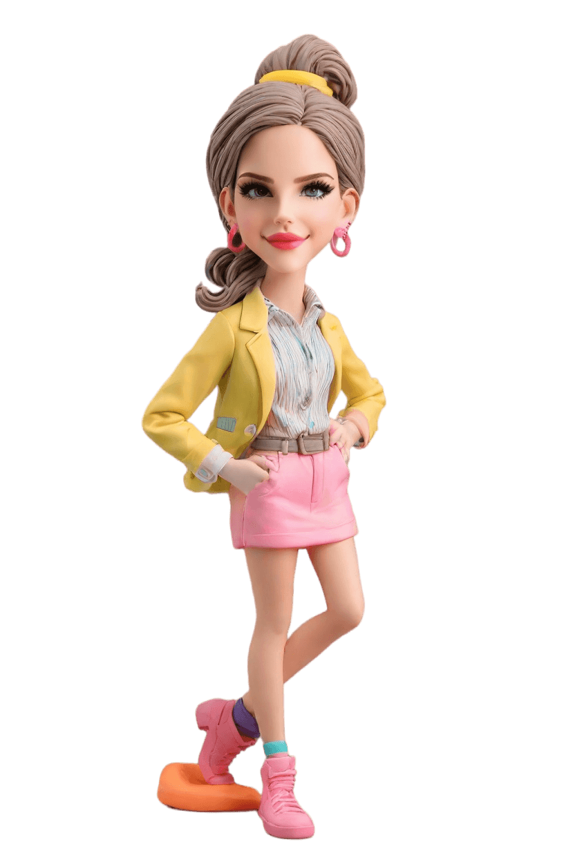 custom Recognition Awards Cheeky bobblehead,She's Created Her Cheeky Recognition Awards Bobblehead!