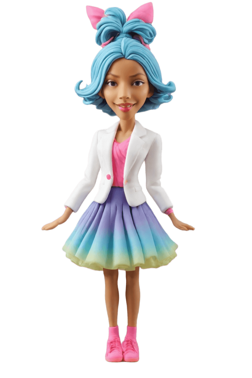 Custom Joyful Celebration Bobblehead,She Shared Her Joyful Leap with a Custom Bobblehead