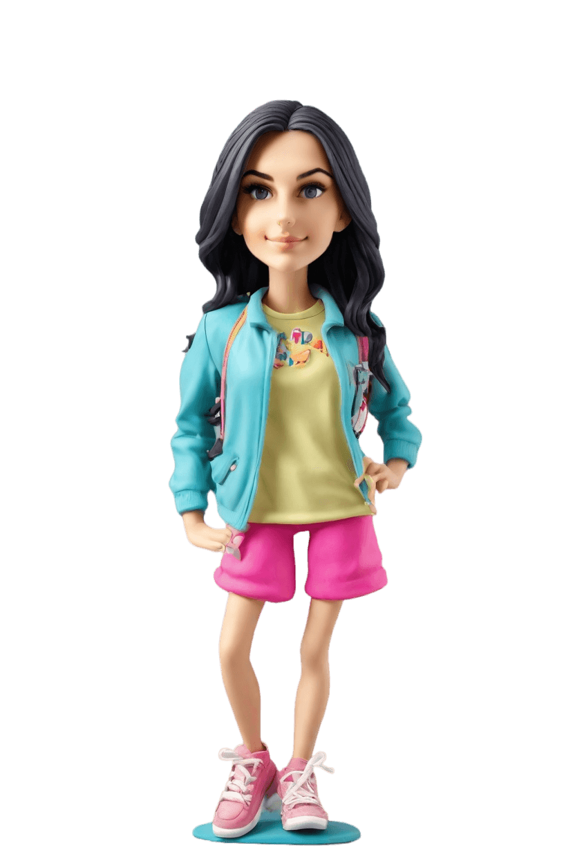 Custom Athlete Chic Bobblehead,She Just Made Her Own Bobblehead Doll!