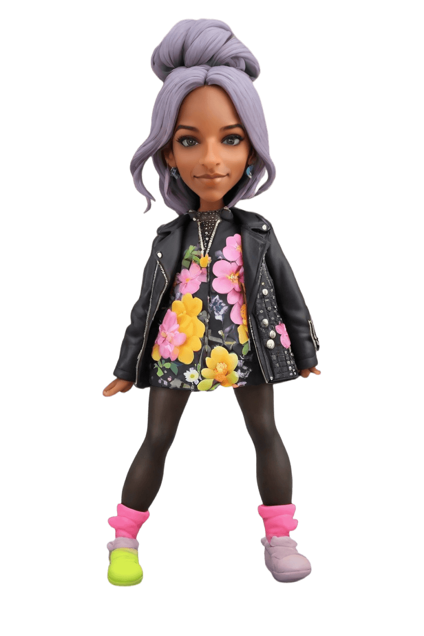 Custom Wedding Playful Bobblehead,She Created Her Own Playful Wink Bobblehead! 😜