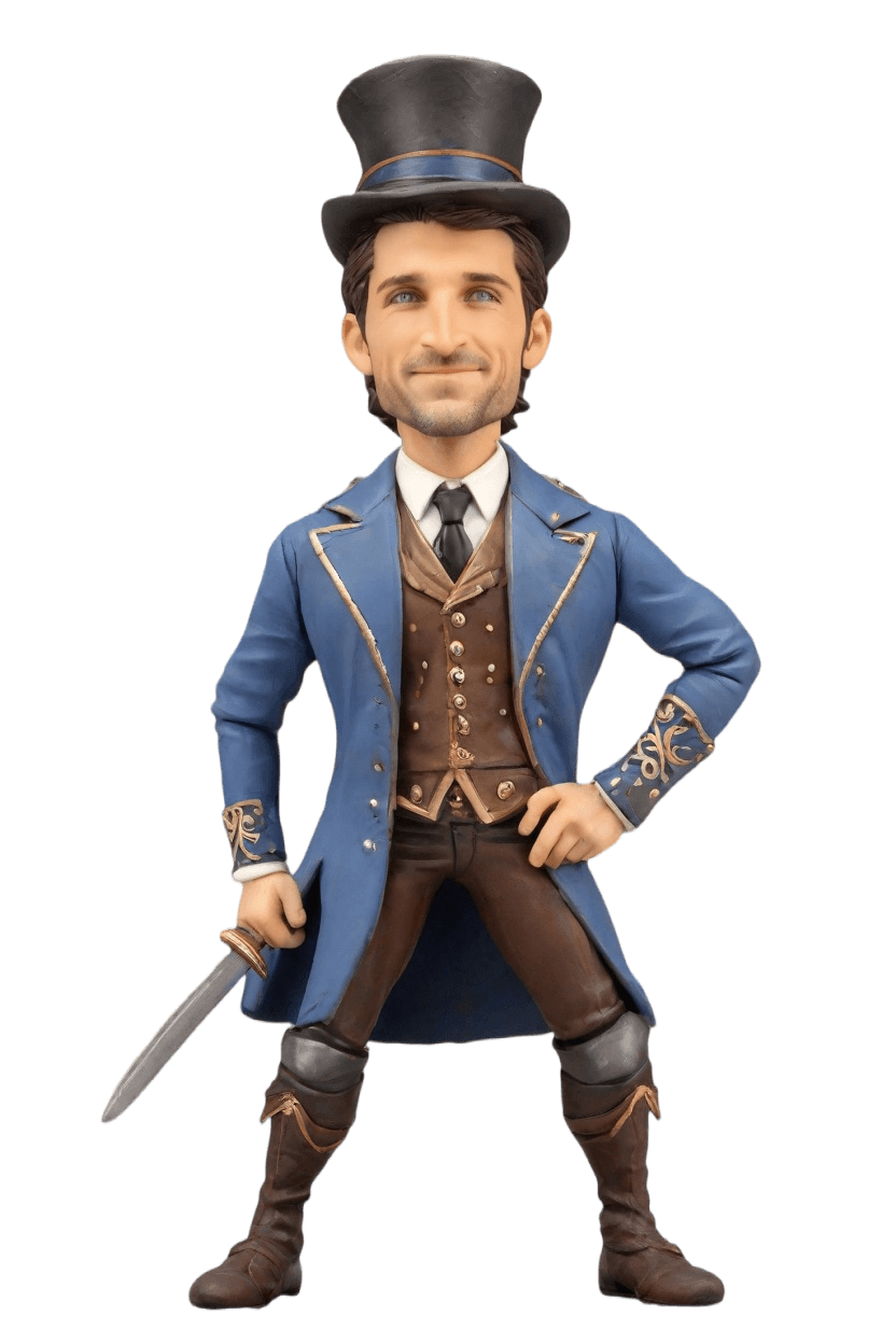 Epic Heroic Custom Bobblehead,He Crafted His Ultimate Bobblehead Doll