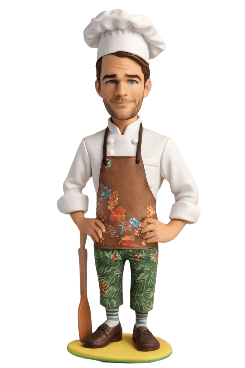 Custom Chef Fun Bobblehead,John Shares His Playful Chef Bobblehead Creation