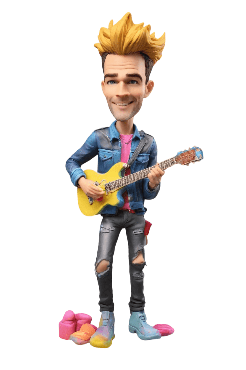 Custom Rock Star Custom Bobblehead,He Just Created His Own Rocker Bobblehead Doll!