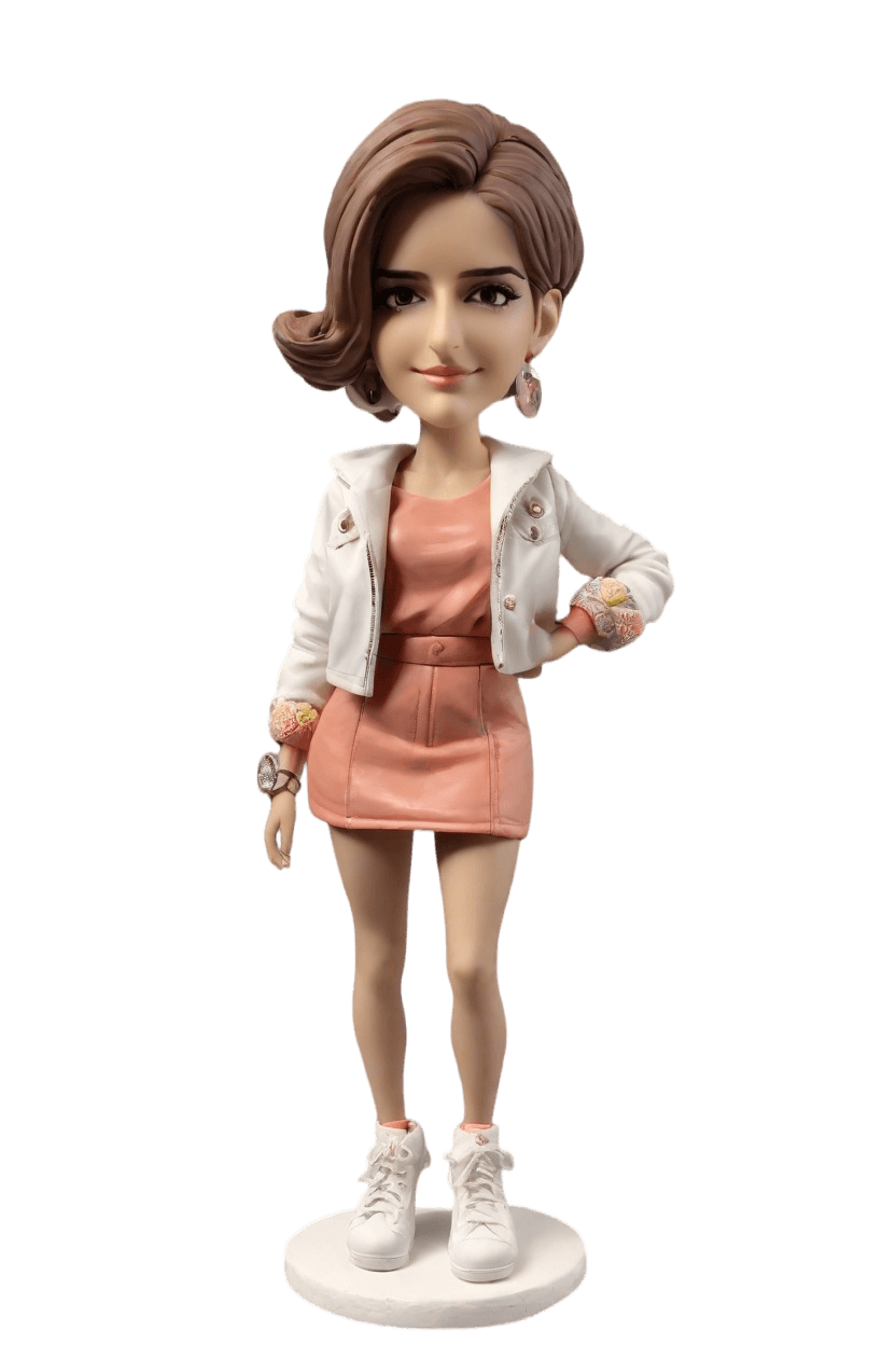 Custom Anniversary Cheeky Bobblehead,She Created Her Cheeky Anniversary Bobblehead Doll!