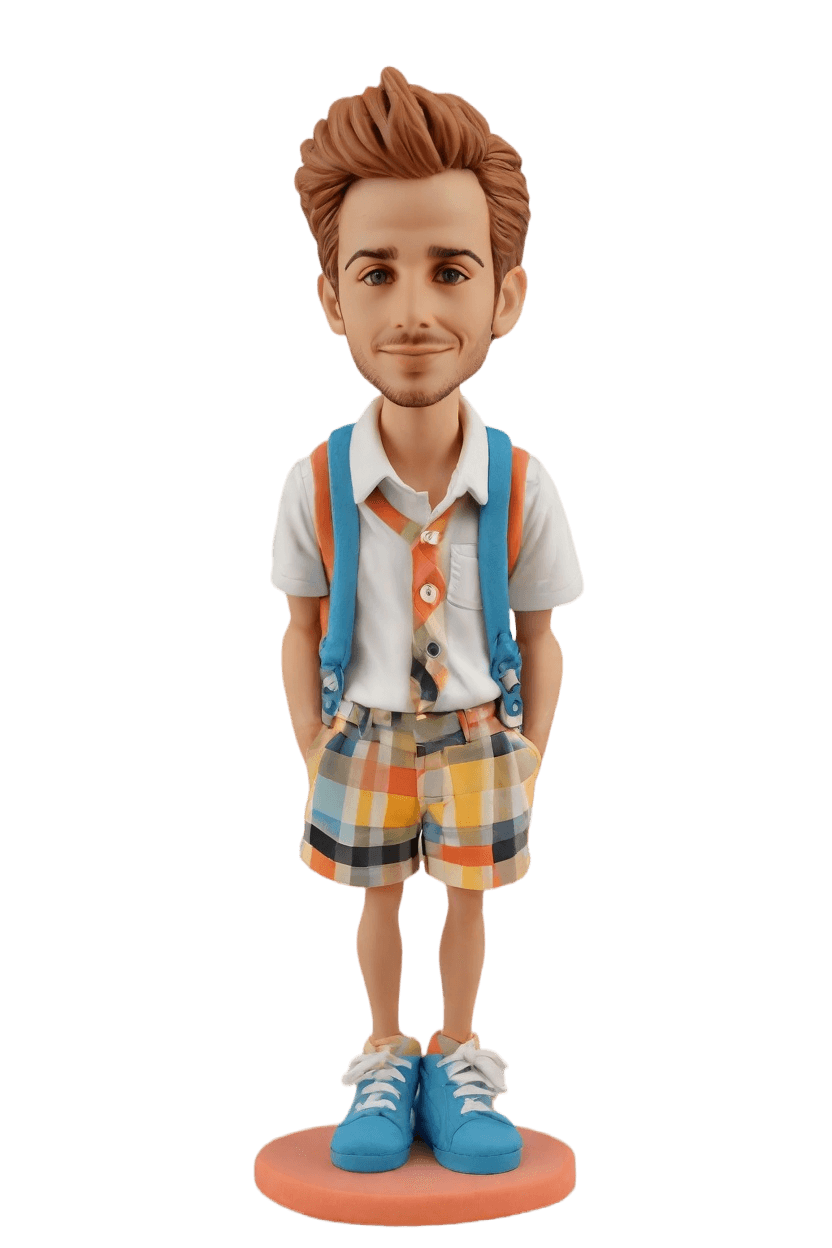 Casual Deskside Custom Bobblehead,John Shares His Quirky Deskside Bobblehead