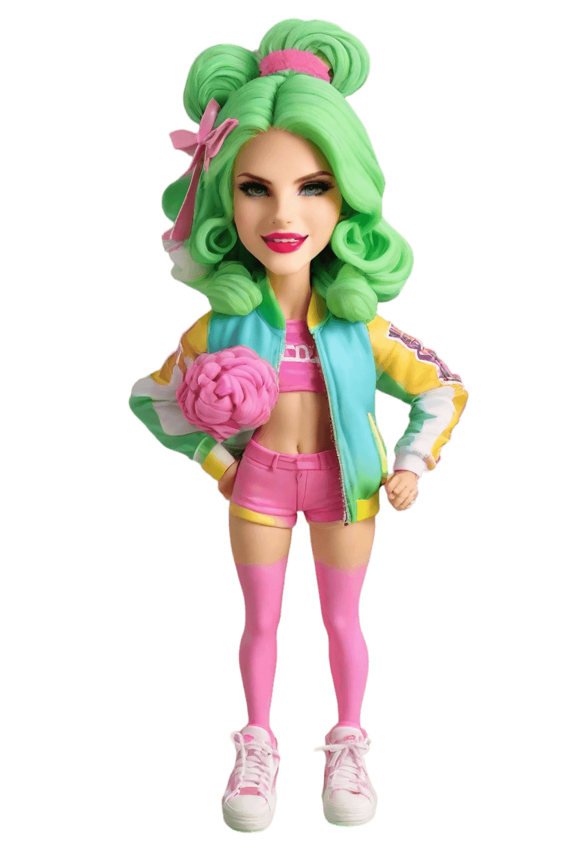 Custom Cheerleader Spirit Bobblehead,She Created Her Own Cheerleading Bobblehead! 🎉