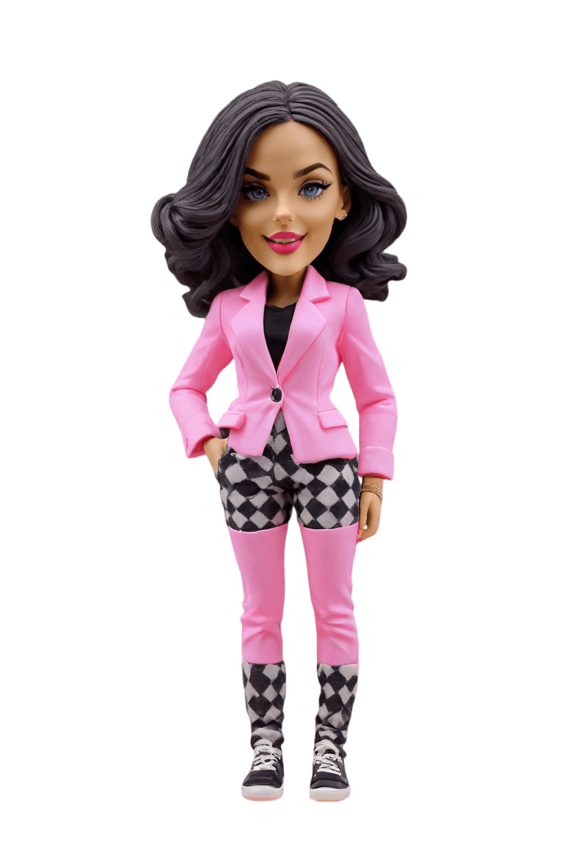 custom Entrepreneurial Confidence custom bobblehead,She Created Her Own Confident CEO Bobblehead Doll!
