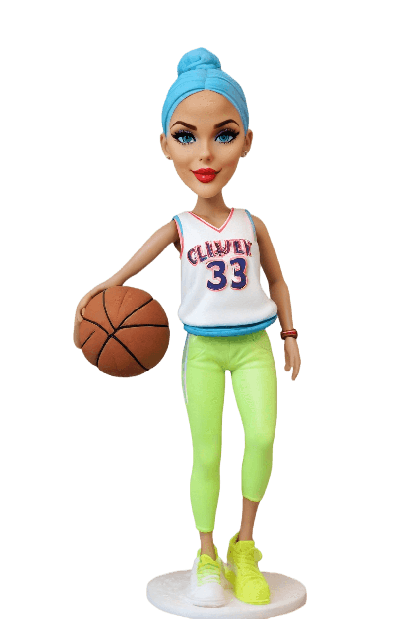 Custom Sports Heroine Bobblehead,She Created Her Own NBA All-Star Bobblehead!
