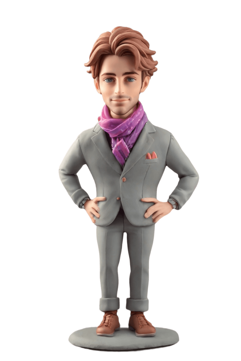 Casual Anime Custom Bobblehead,He's Got Swagger: Create Your Own Anime-Inspired Bobblehead
