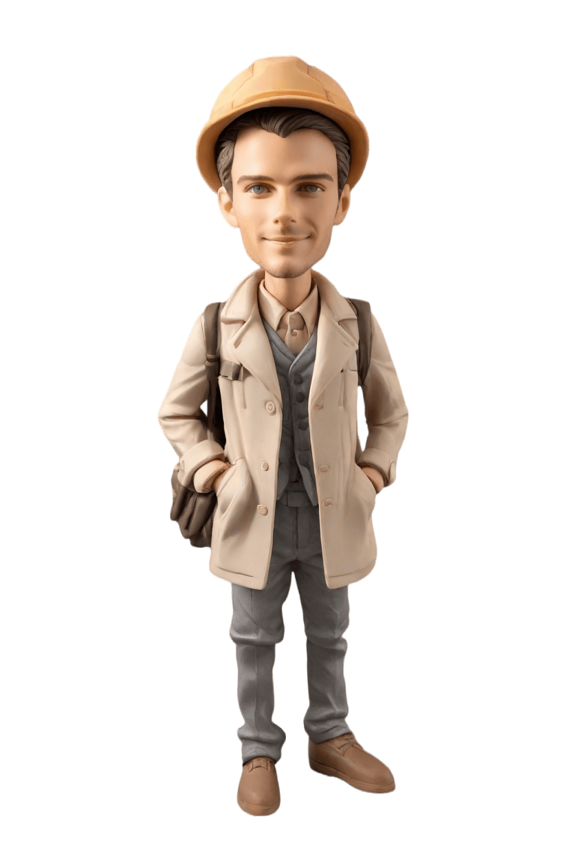 Custom Architect Casual Bobblehead,John Shares His Make-Your-Own Bobblehead Journey