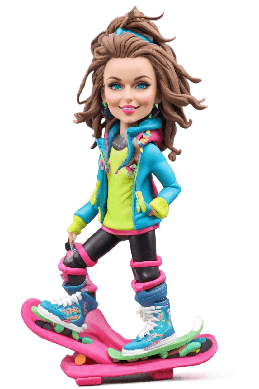 Custom Winter Victory Bobblehead,She Made Her Own Punk-Inspired Bobblehead Doll!