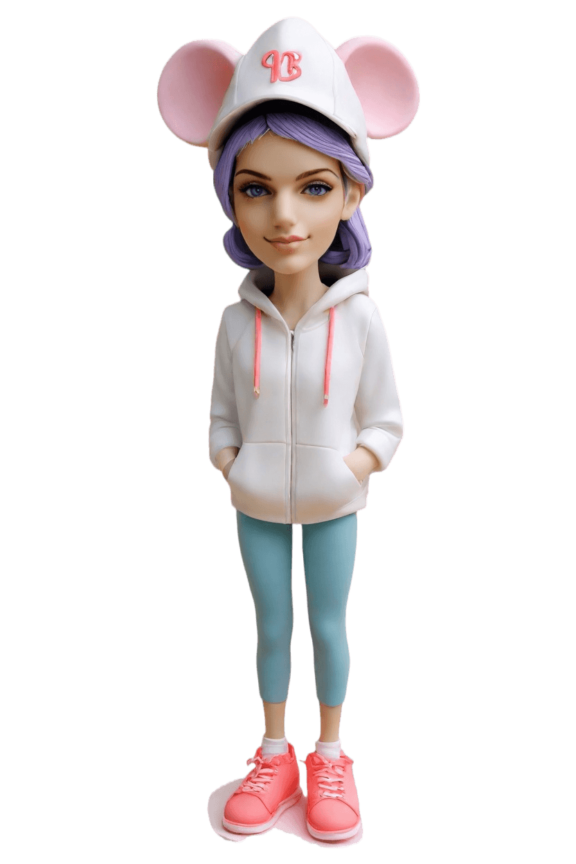 Custom Sports Charm Bobblehead,She's Got Game: Create Your Own Basketball Bobblehead Doll