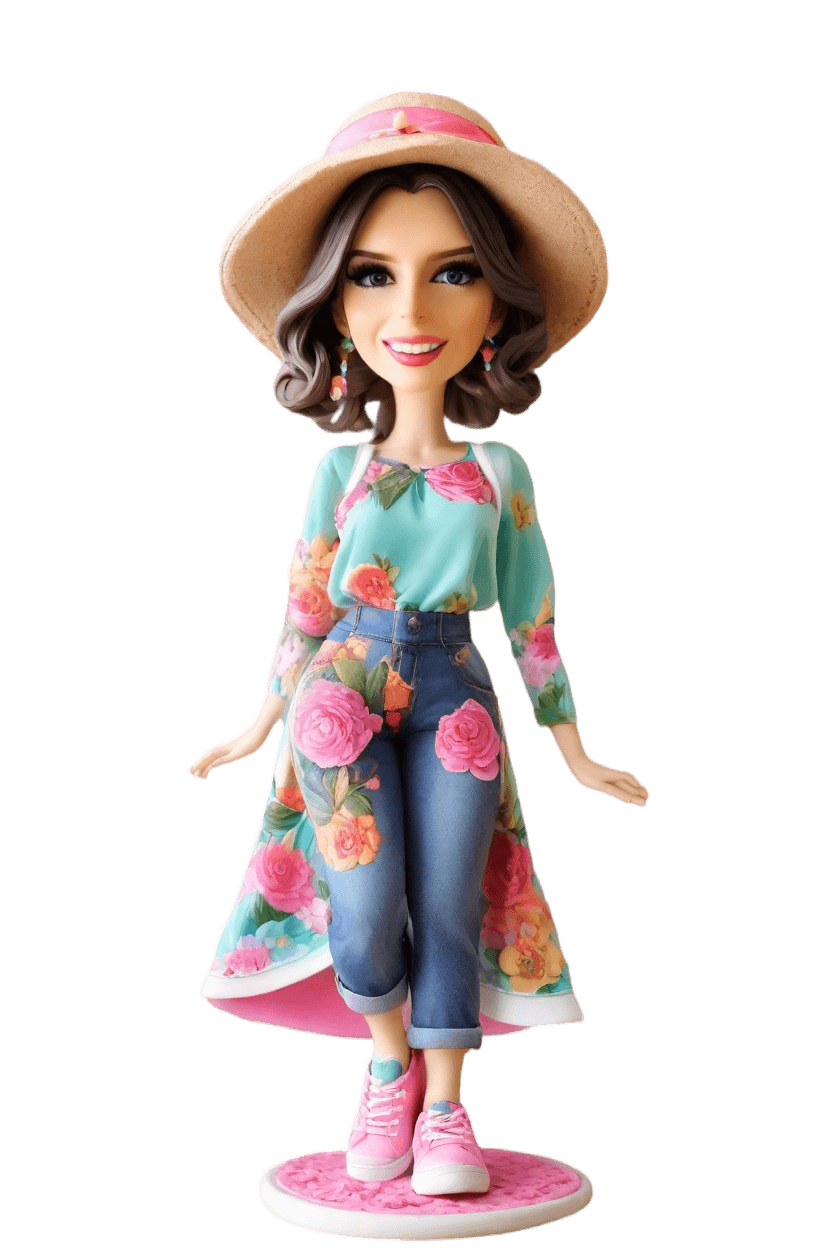 Cheeky Celebration Custom Bobblehead,She's Got Swag: Create Your Own Bobblehead Doll