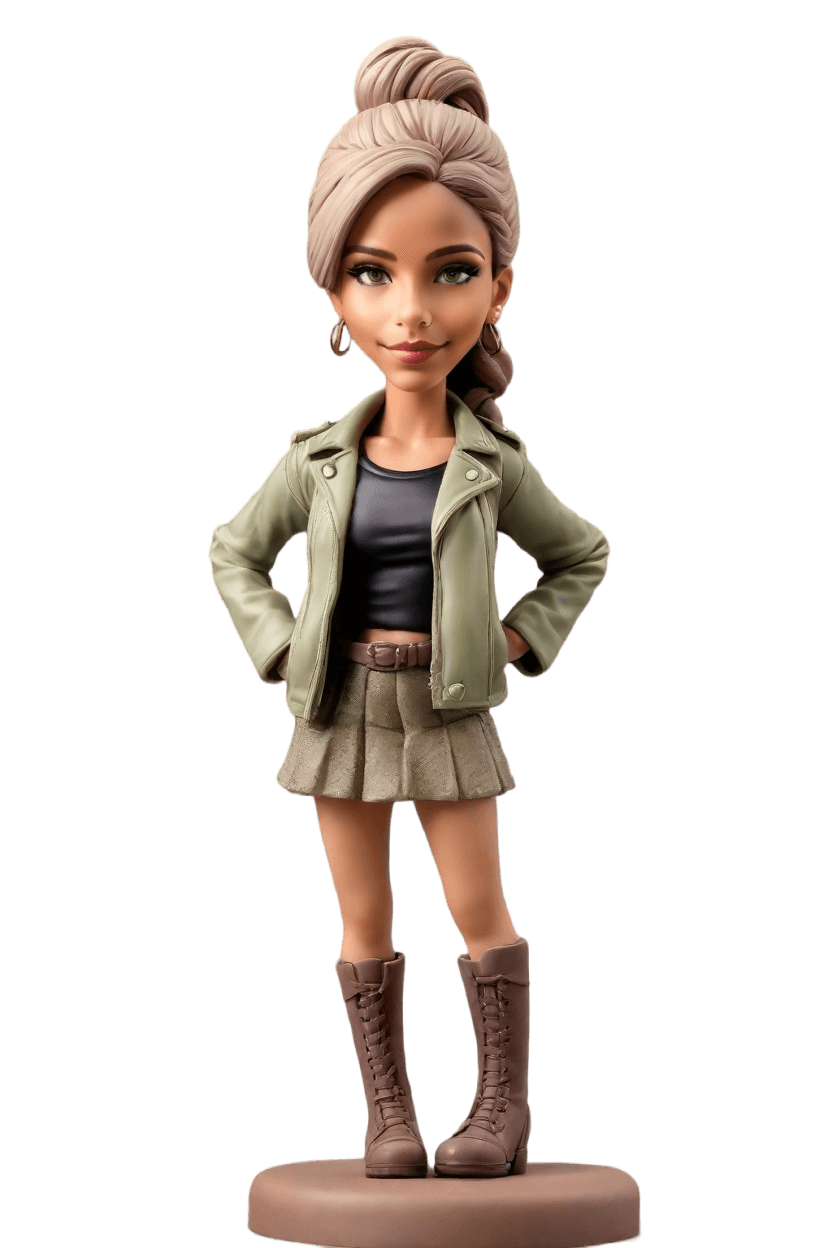 Custom Empowerment Edgy Bobblehead,She Made Her Own Edgy Bobblehead Doll!