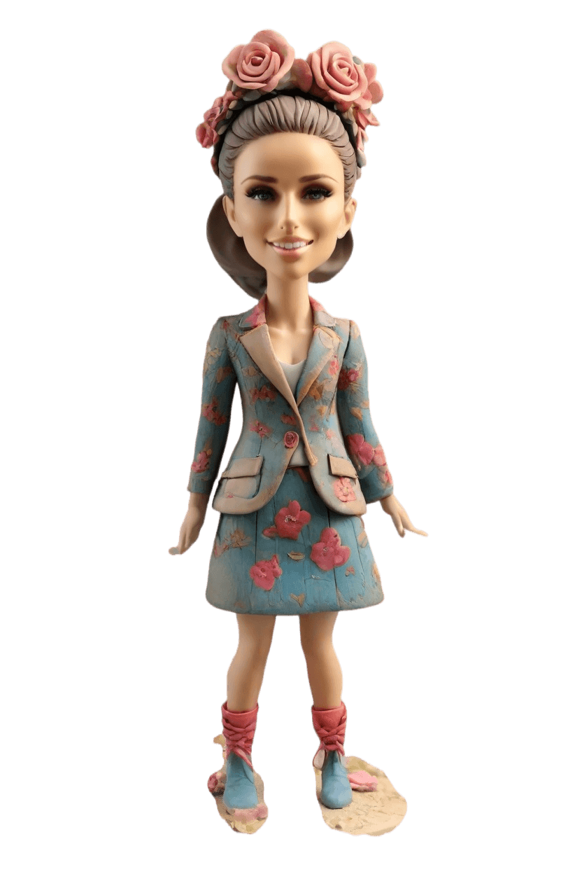 custom Garden Chic Bobblehead,She's Got a Secret: Make Your Own Cheeky Gardener Bobblehead