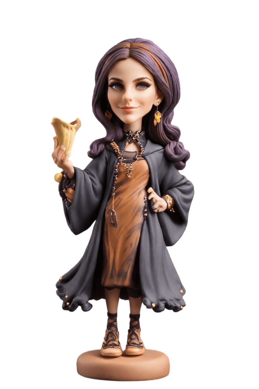 Custom Hogwarts Punk Bobblehead,Emma’s Magical Punk Bobblehead Creation