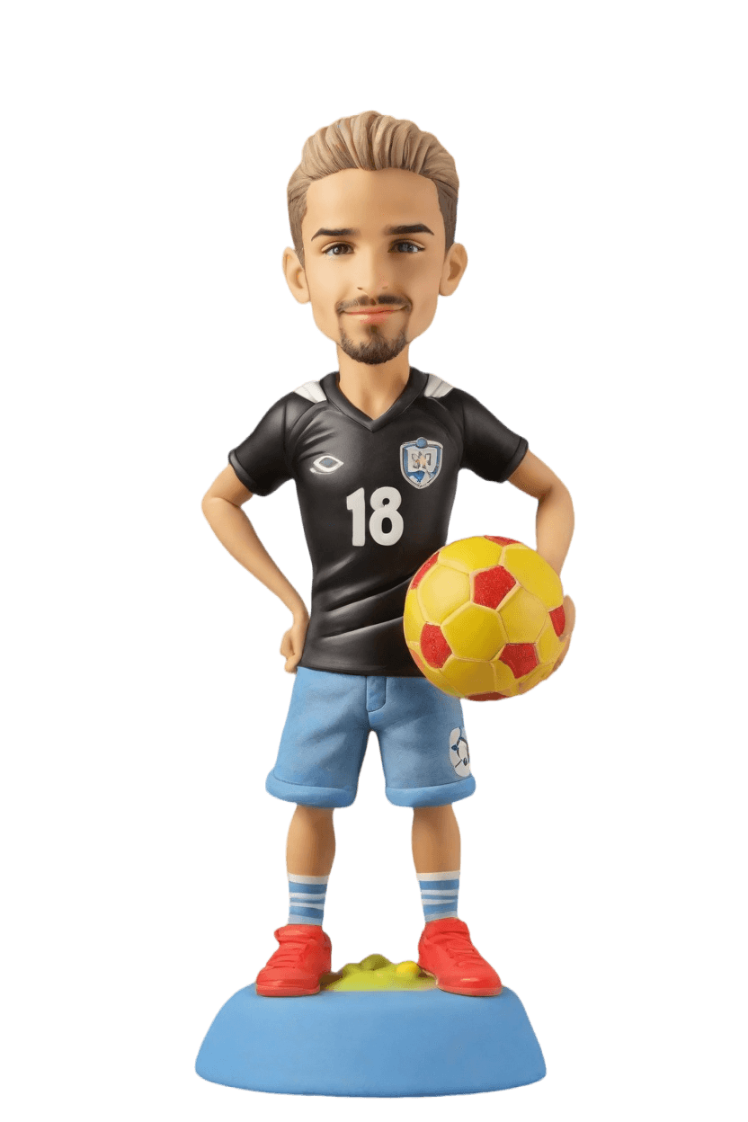 Soccer Star Custom Playful Bobblehead,John Shares His Make Your Own Bobblehead Doll Experience