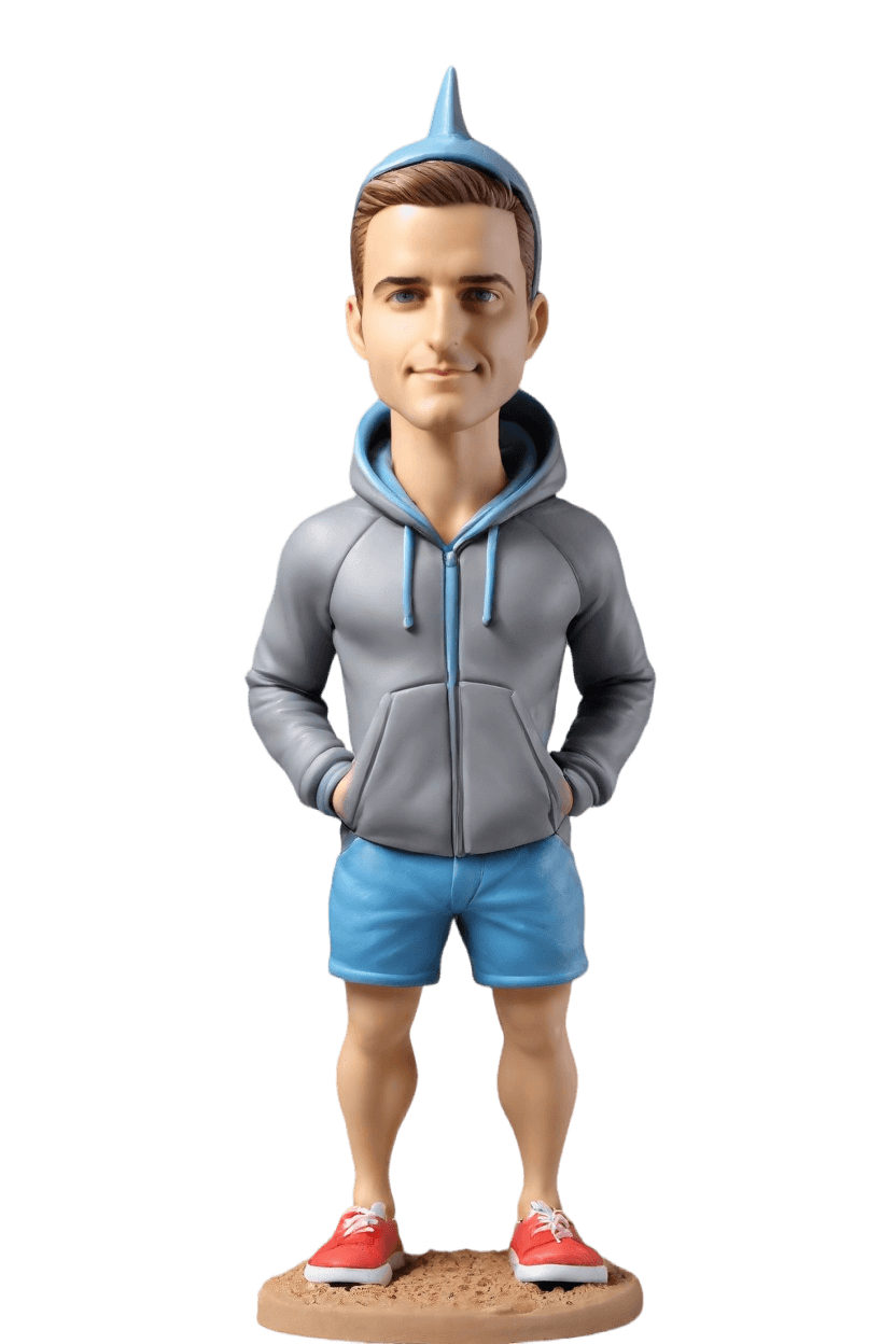 custom Professional Development Fun Bobblehead,John Shares His Silly Shark Bobblehead Creation