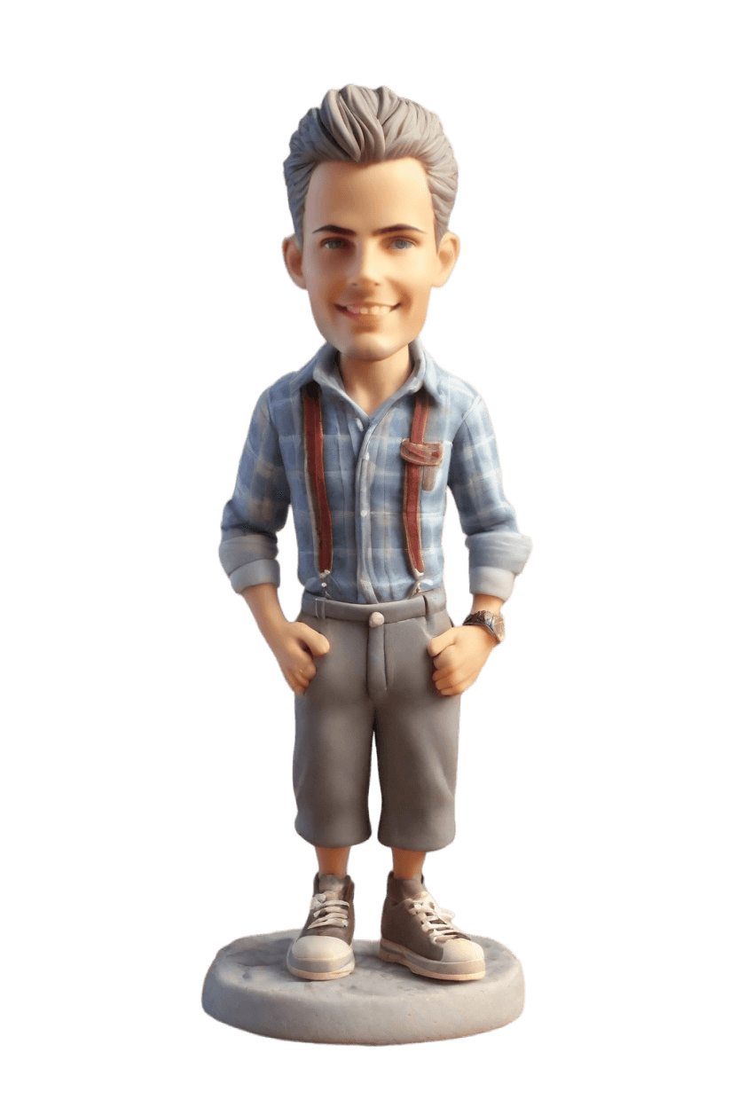 Casual Playful Custom Bobblehead,John Shares His Playful Custom Bobblehead