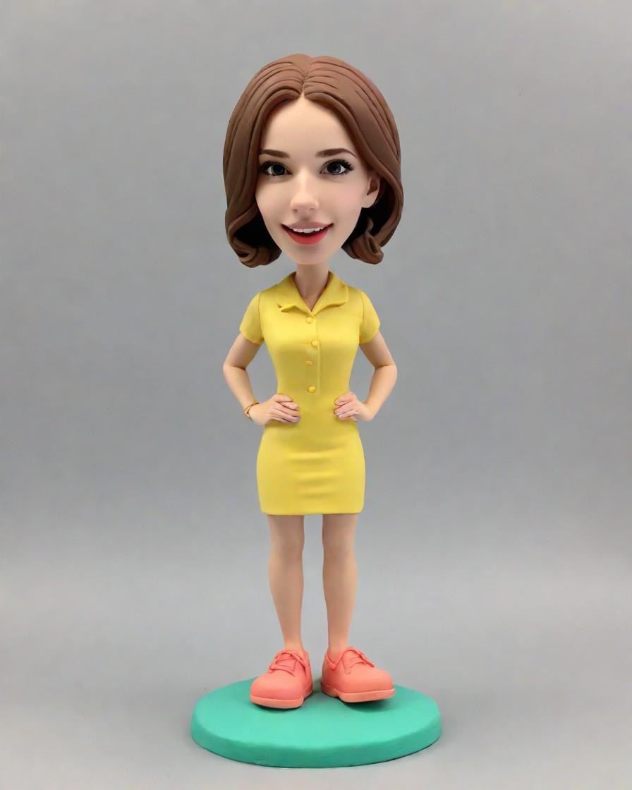 Spotlight on Style: Unveiling the Trendy Yellow Sundress and Red Kicks Combo with a Mini-Me Twist,She's Got the Moves in Yellow: A Casual Outfit Adventure with Her Mini-Me