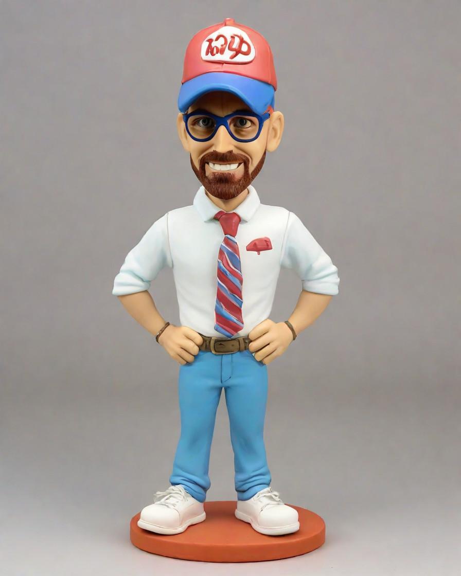 The Ultimate Fitness Fan's Mini-Me: A Custom Bobblehead Journey,Athletic Attire and a Smile: My Pumped Up Bobblehead Adventure