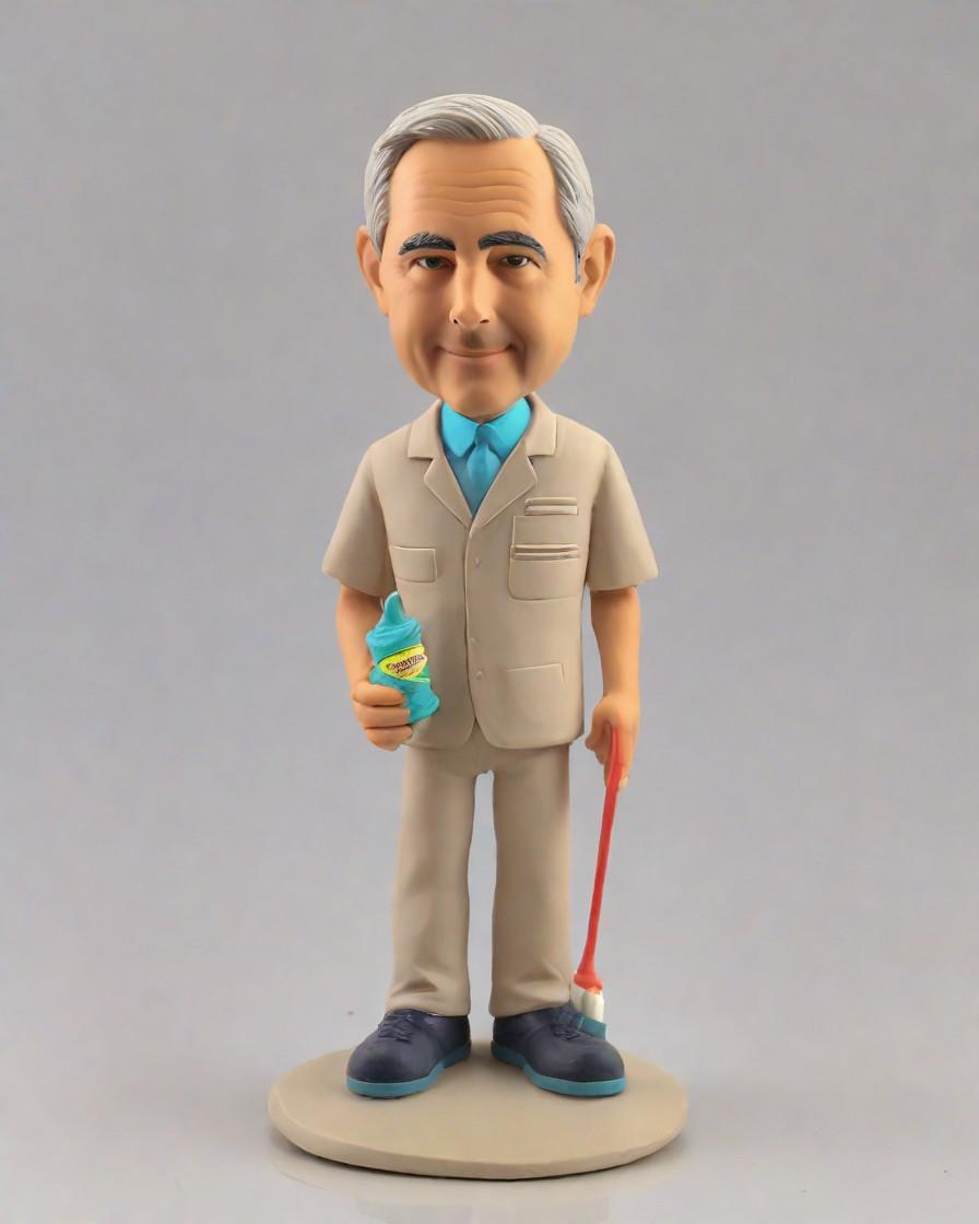 A Giggle in the Chair: How Dentist Bobbleheads Are Changing the Dental Experience,Healing Smiles: A Dentist's Personalized Bobblehead Brings Joy to the Clinic