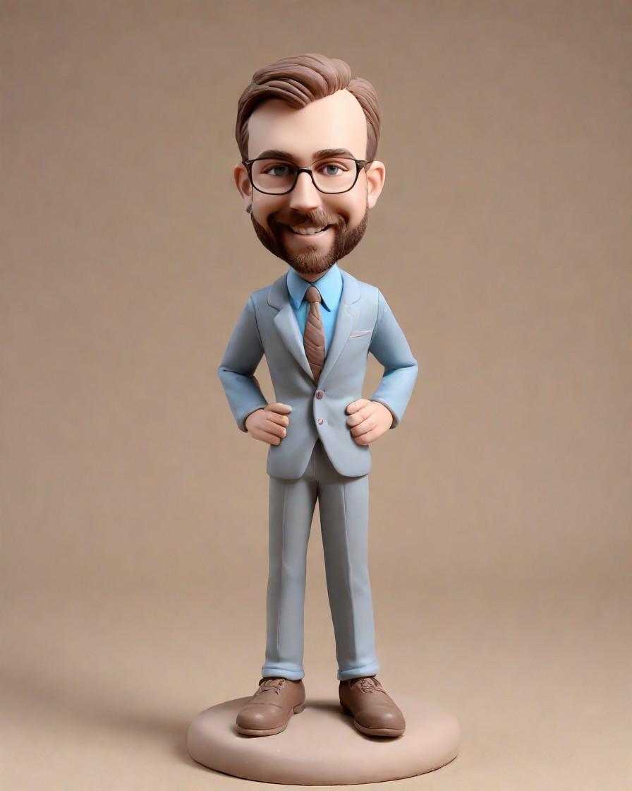 A Businessman's Best Friend: The Story Behind My Custom Bobblehead Collection,From Boardroom to Bobble: How One CEO's Mini-Me Conquered the Corporate World
