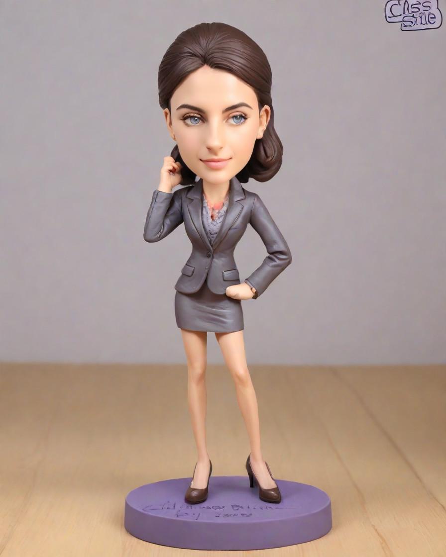 The Ultimate Boss's Day Tribute: A Personalized Bobblehead That Speaks Volumes,She's the Boss, and This Bobblehead Proves It!