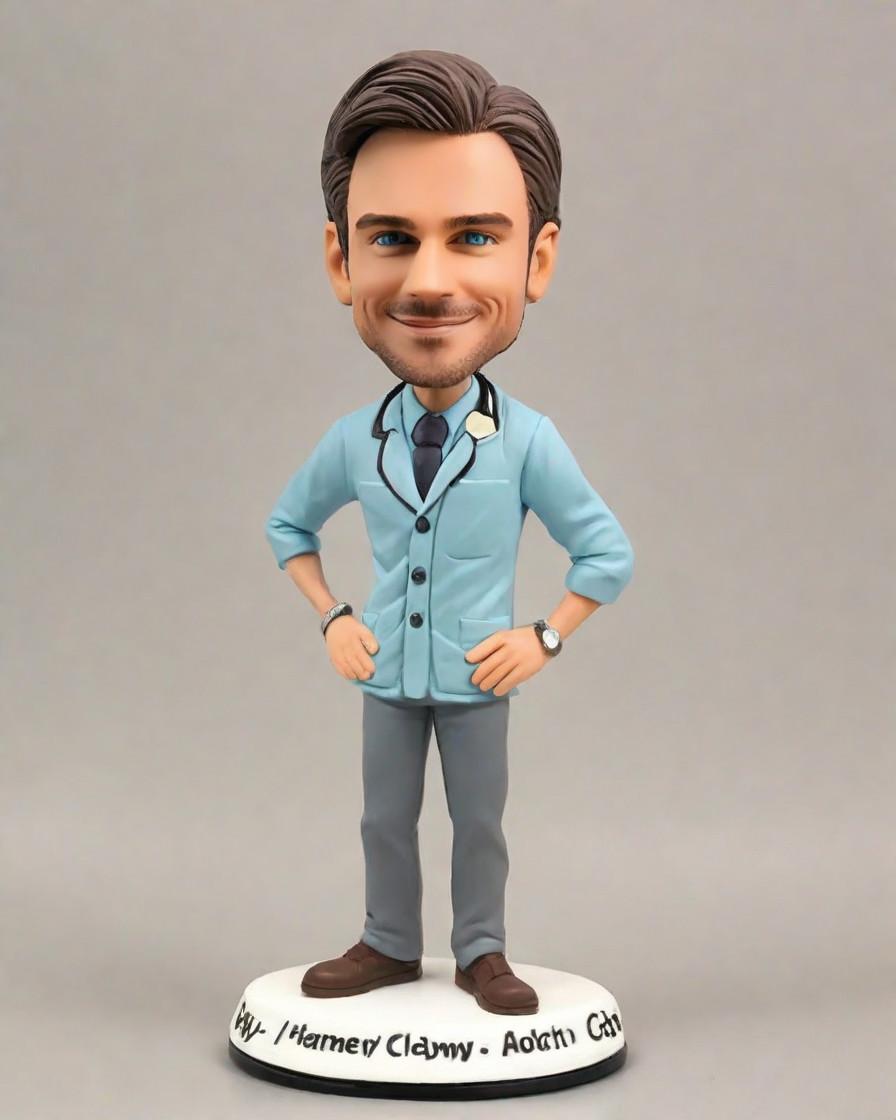 From Clinic to Collectible: The Story Behind the Custom Male Dentist Bobblehead Craze,A Day in the Life of Dr. Bobble: How a Dentist's Mini-Me Became a Viral Sensation
