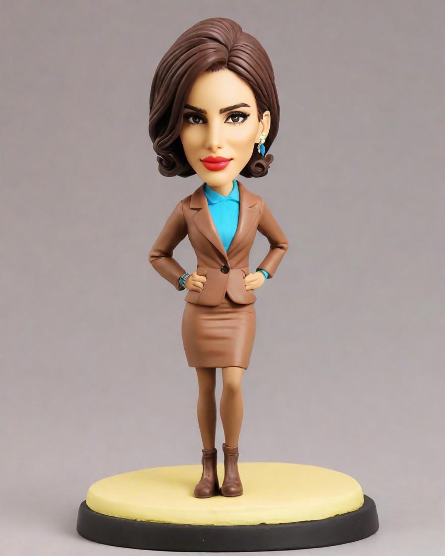 The Trendsetting Gift for the Modern Boss: A Mini-Me Bobblehead That's All the Buzz,She's the Boss and She's Got a Mini-Me: A Young Executive's Unique Desk Companion