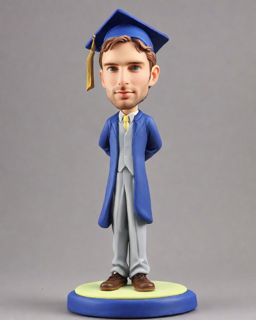 Trend Alert: Personalized Bobbleheads Take Over Graduation Gifting!,Graduate to the Stars: My Mini-Me Figurine Surprise!