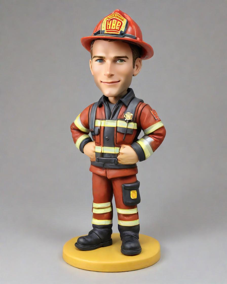 Spotlight on Courage: Unveiling the Custom Bobblehead Craze Among Firefighters,He's Got the Moves: A Firefighter's Bobblehead Story Shared on Social Media